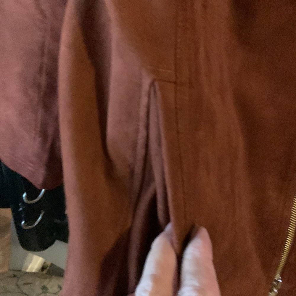 Faux suede jacket - Picture 5 of 8